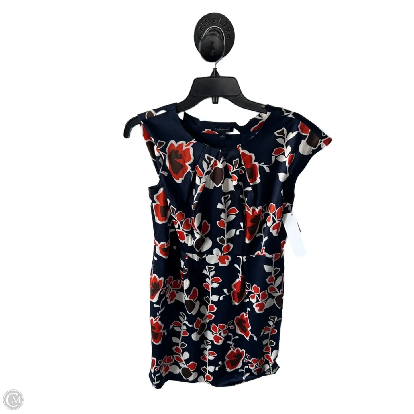 Dress Work By Banana Republic In Blue & Orange, Size: M