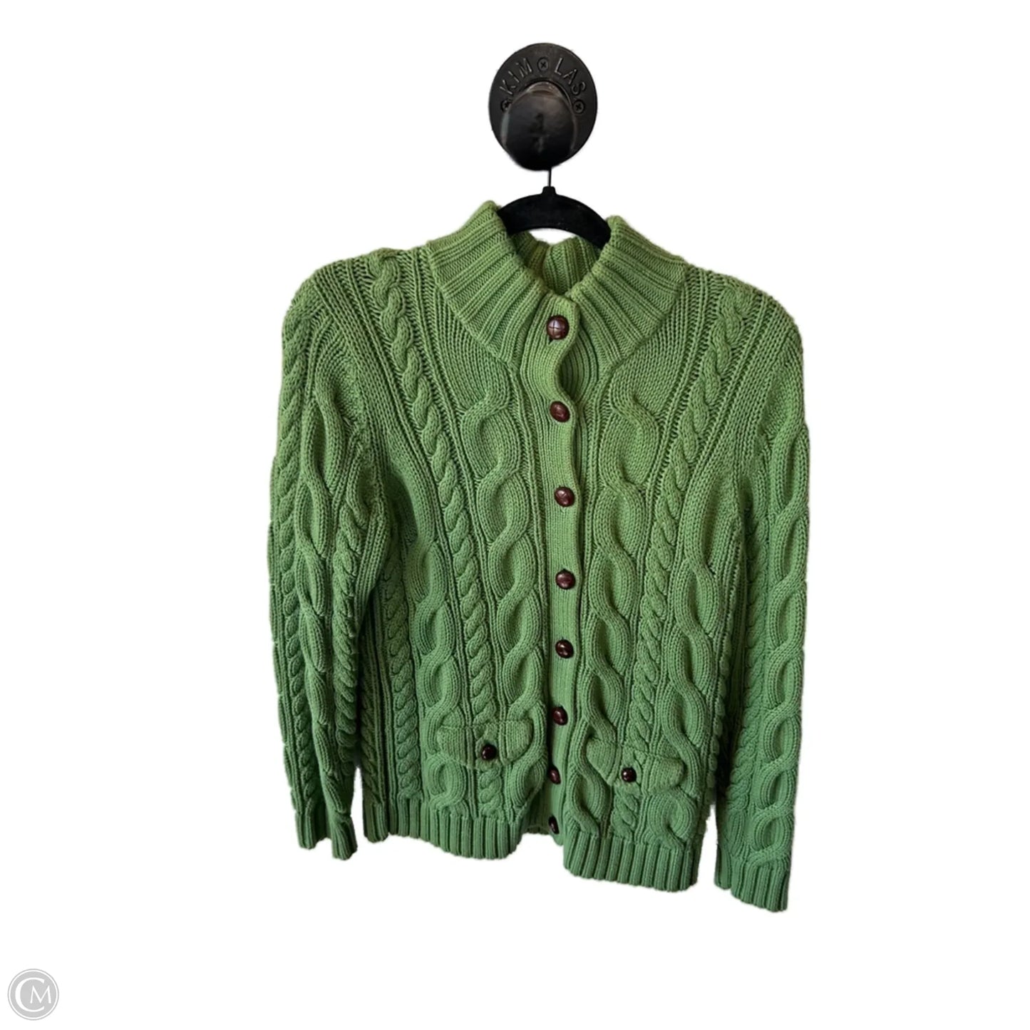 Sweater By Lands End In Green, Size: M