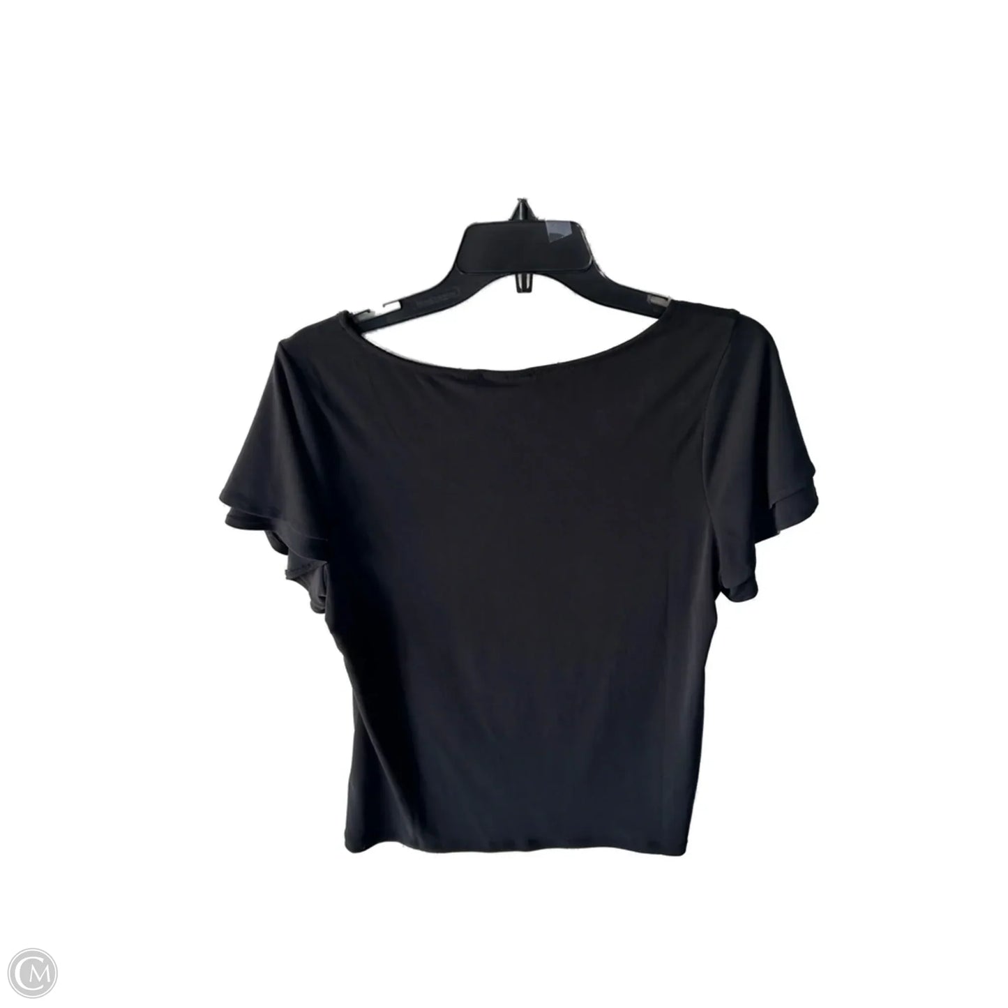 Top Short Sleeve By Tahari In Black, Size: M