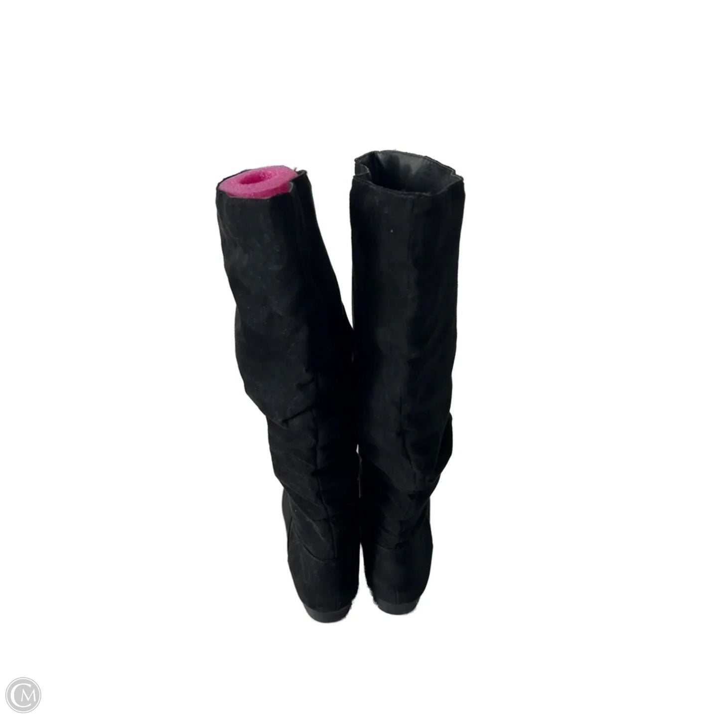 Boots Knee Flats By So In Black, Size: 9