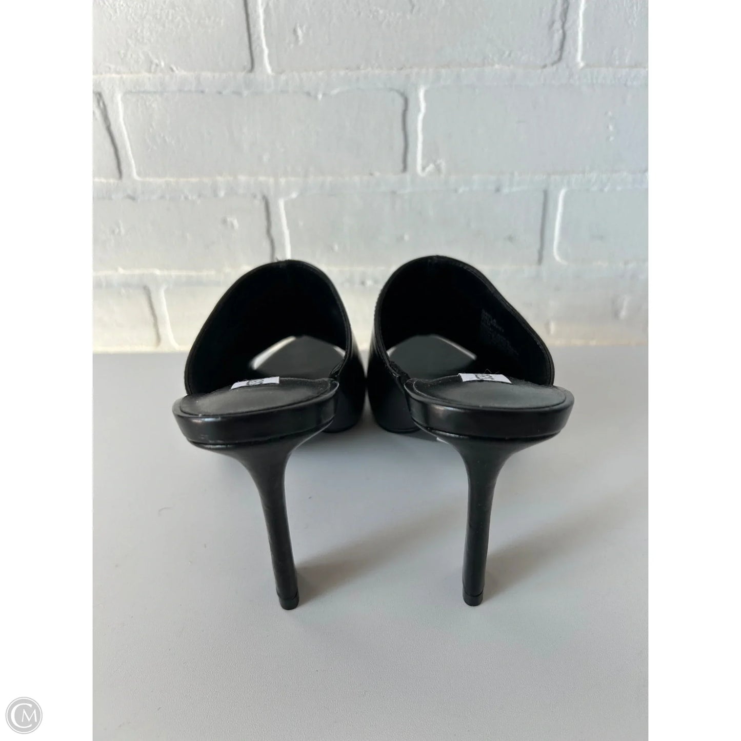 Sandals Heels Stiletto By Steve Madden In Black, Size: 7.5