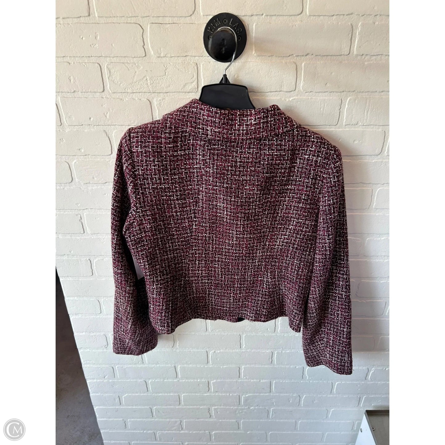 Blazer By Calvin Klein In Black & Purple, Size: Xl