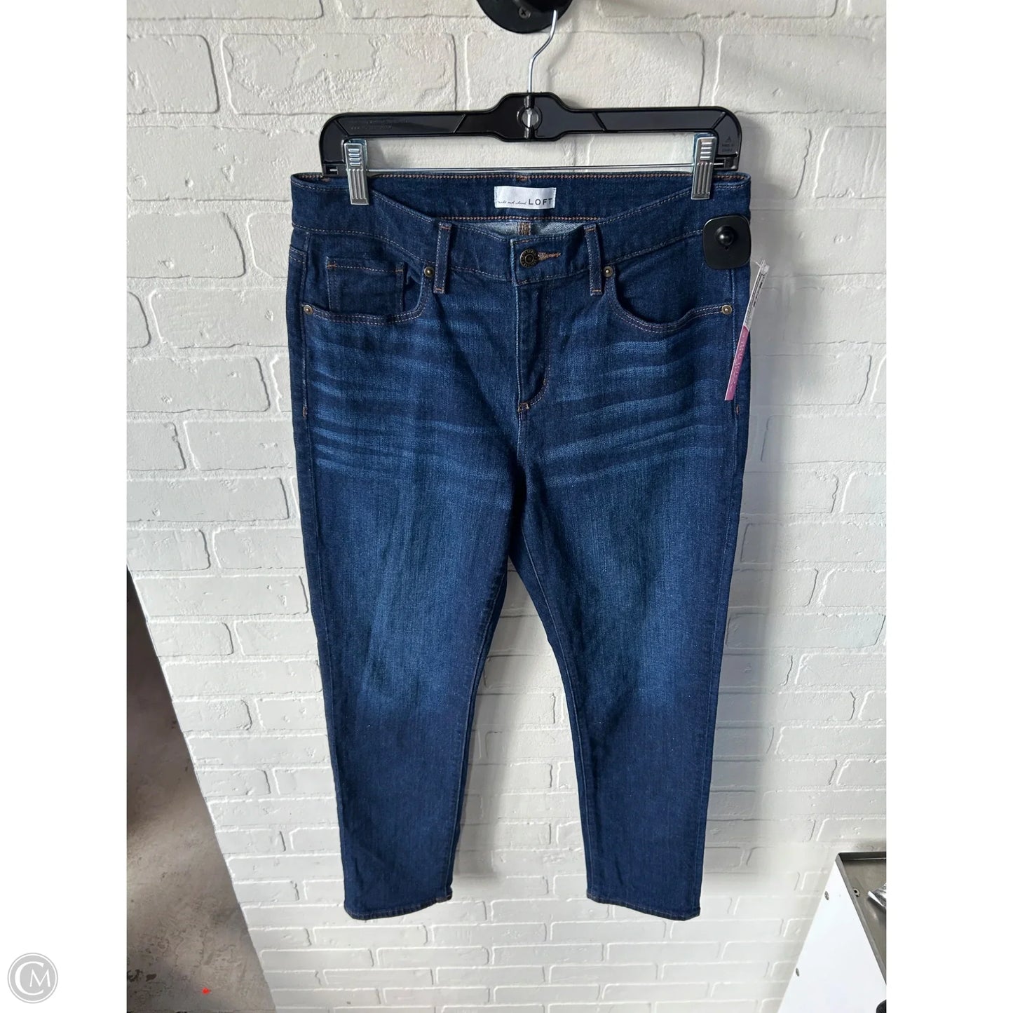 Jeans Boyfriend By Loft In Blue Denim, Size: 8