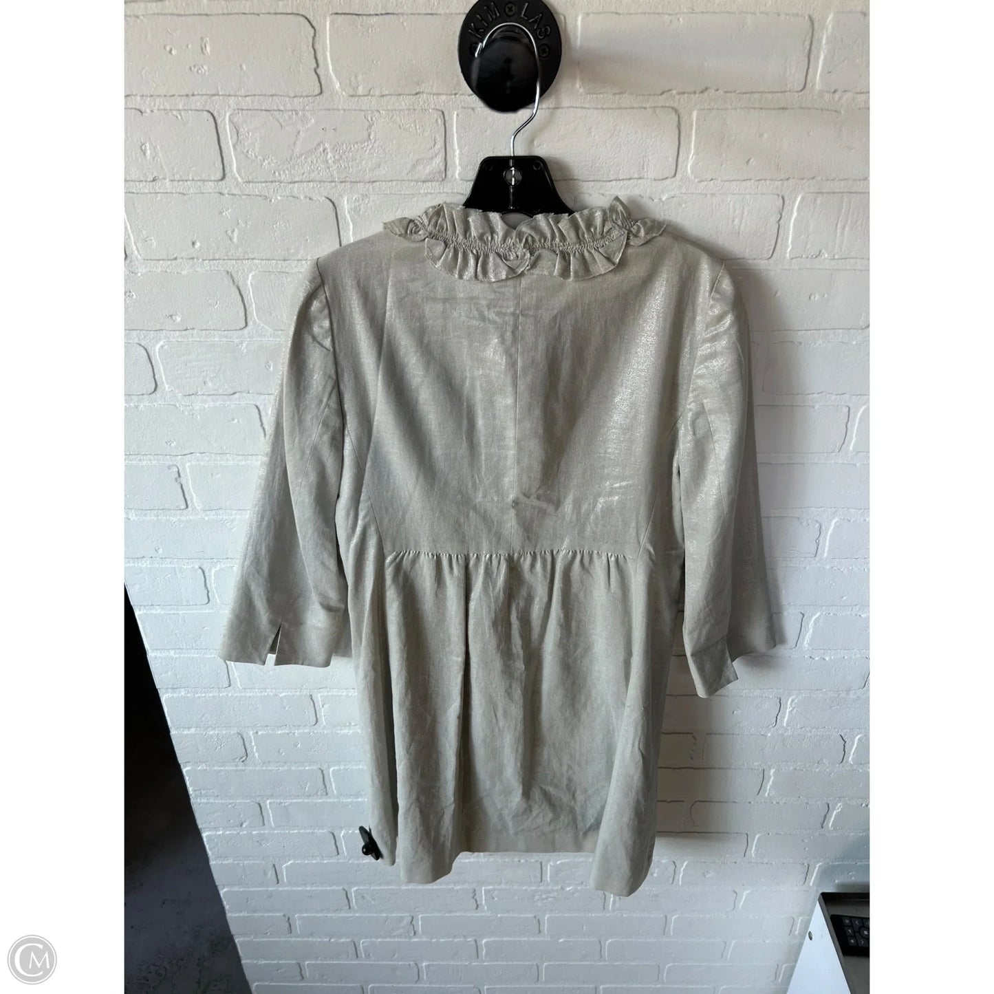 Blazer By Tahari In Cream & Silver, Size: Xs