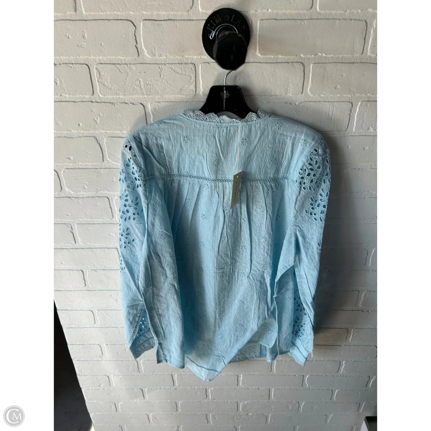 Top Long Sleeve By Sundance In Blue, Size: L