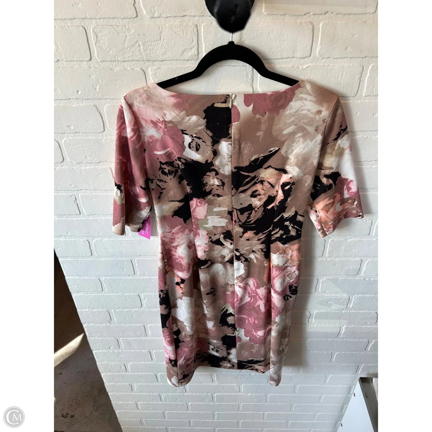 Dress Work By London Times In Brown & Pink, Size: S