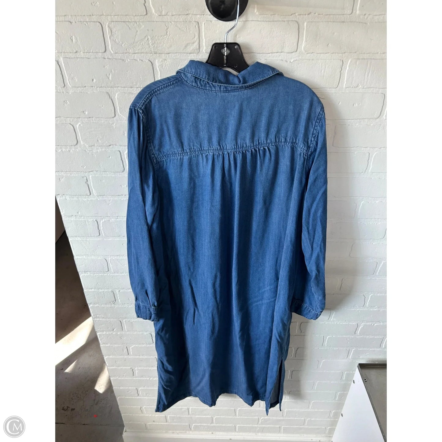 Dress Casual Midi By Knox Rose In Blue Denim, Size: Xxl