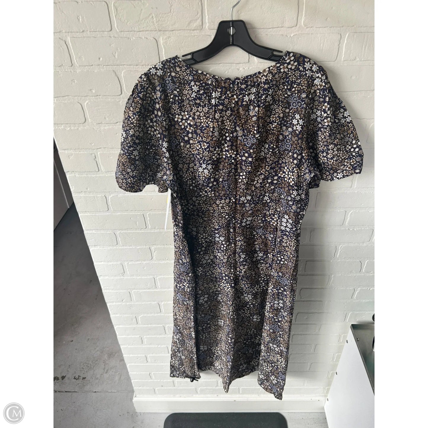 Dress Casual Maxi By Loft In Blue & Brown, Size: Xl