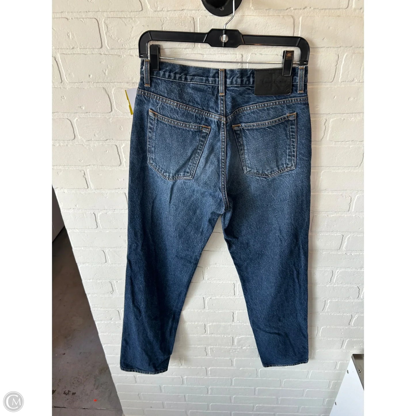Jeans Straight By Calvin Klein In Blue Denim, Size: 8