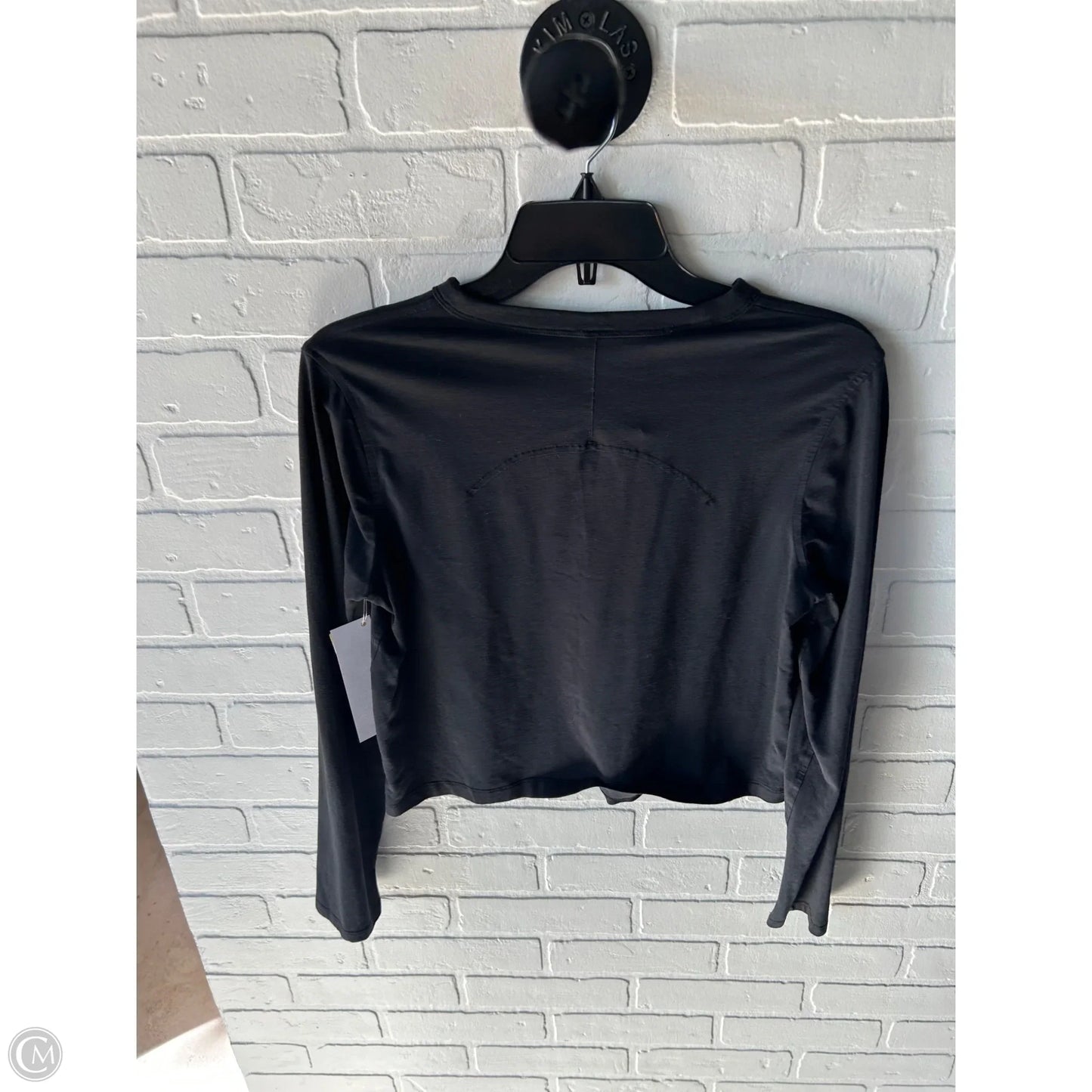 Athletic Top Long Sleeve Crewneck By Lululemon In Black, Size: S