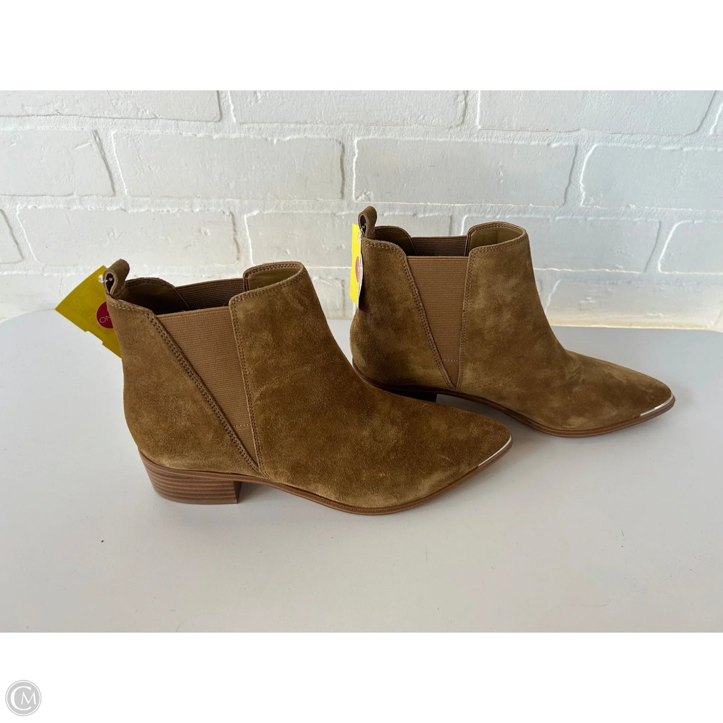 Boots Ankle Heels By Marc Fisher In Brown, Size: 7
