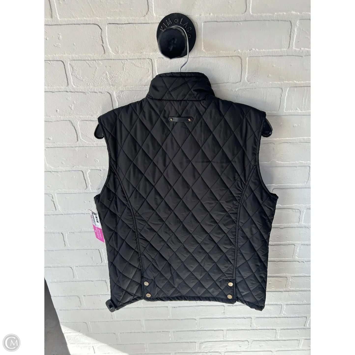 Vest Puffer & Quilted By Tahari In Black, Size: L