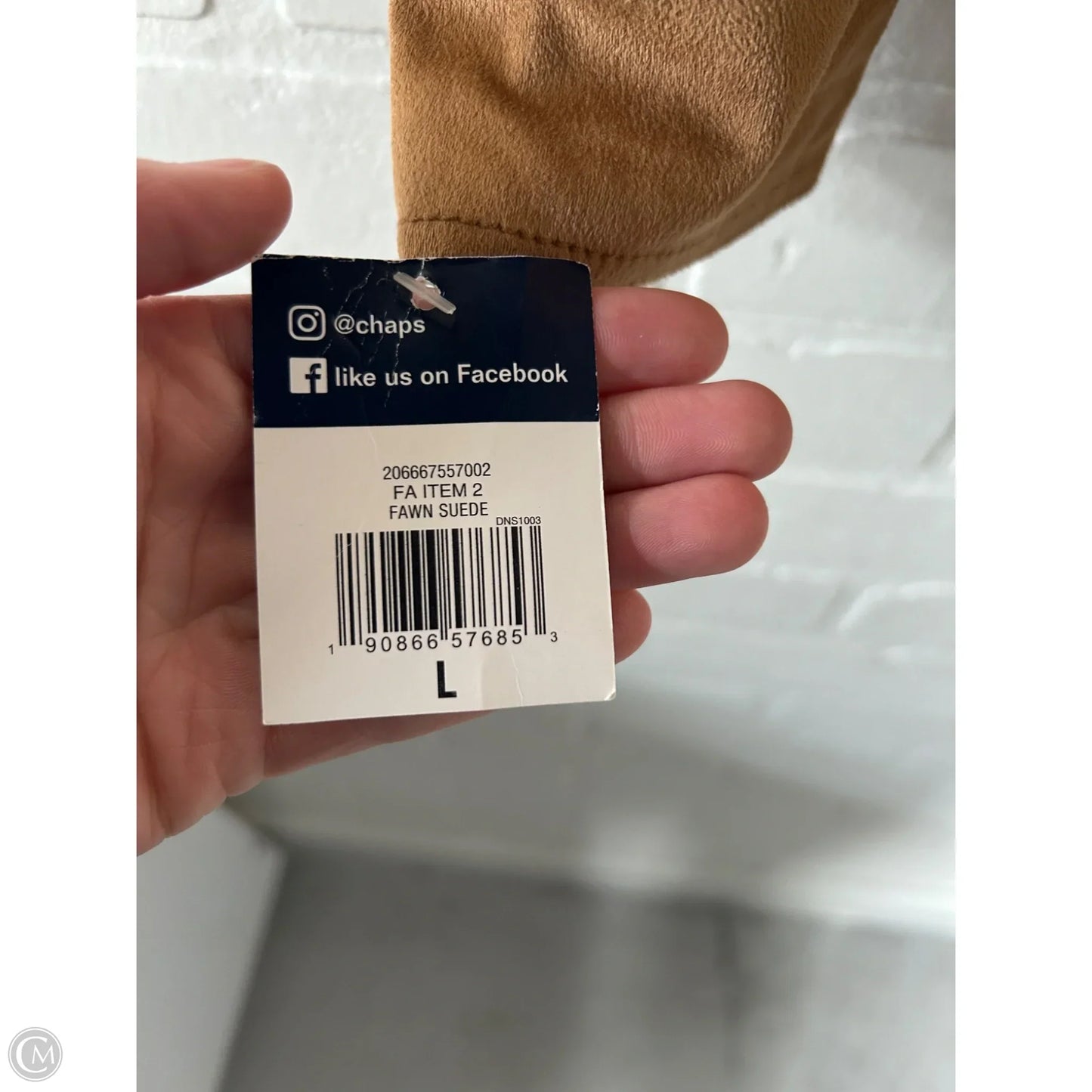 Top Long Sleeve By Chaps In Brown, Size: L