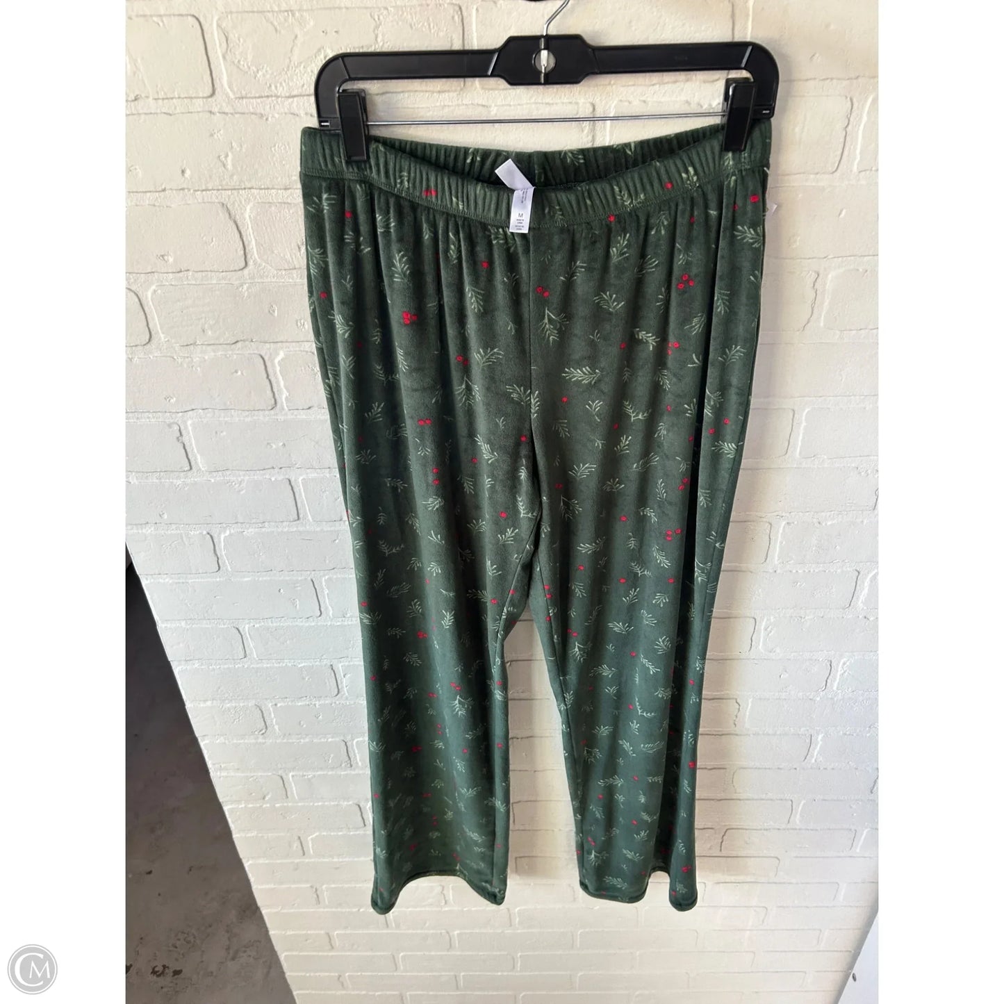 Pajama Pants By Gilligan And Omalley In Green & Red, Size: M