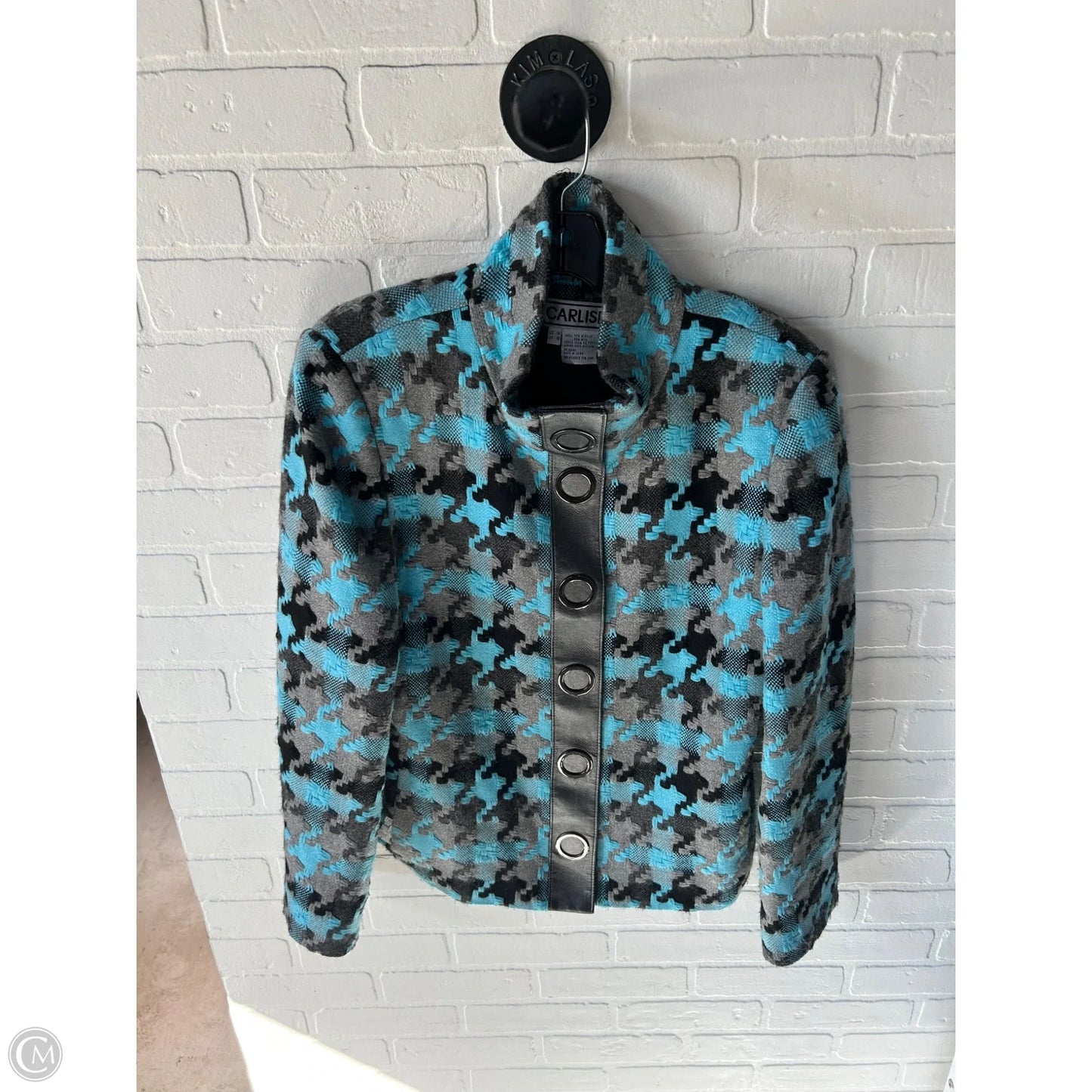 Jacket Other By Carlisle In Blue & Grey, Size: L