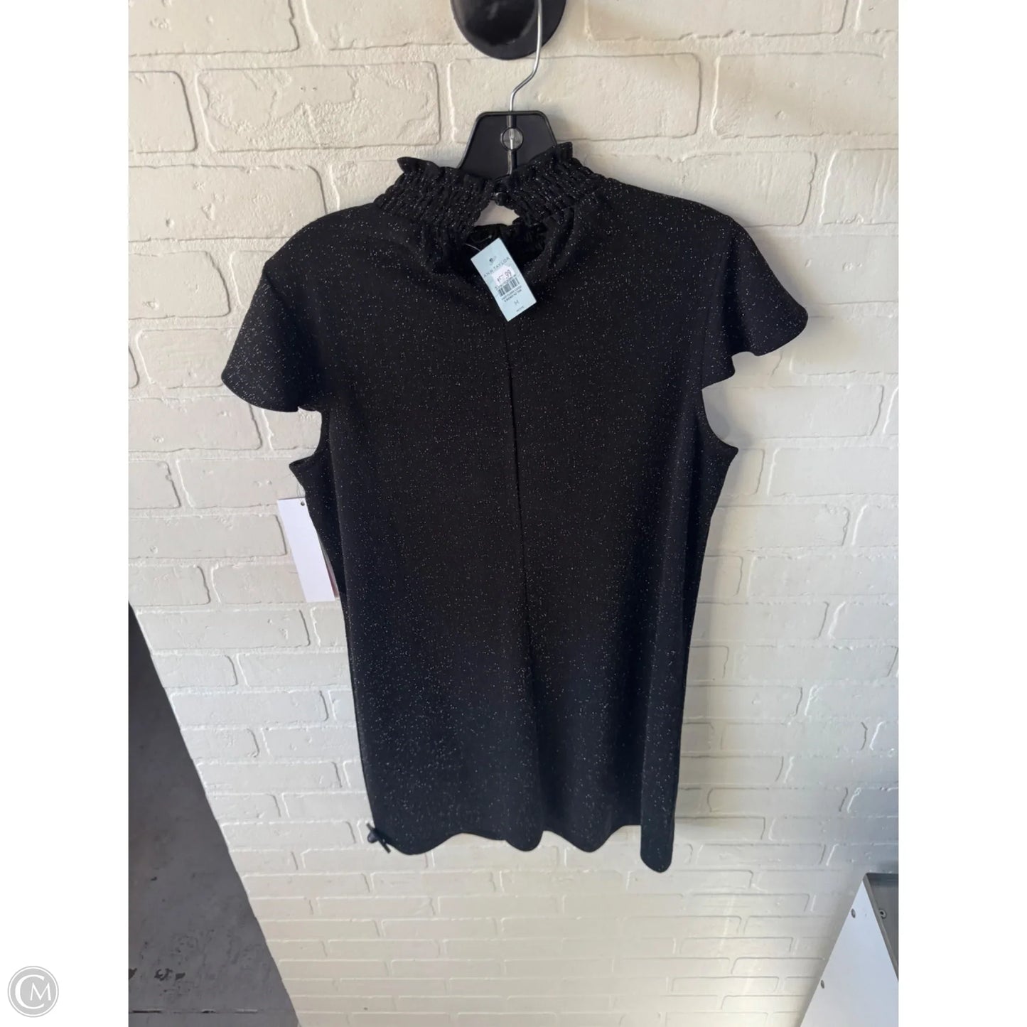 Dress Party Midi By Ann Taylor In Black & Silver, Size: Mp