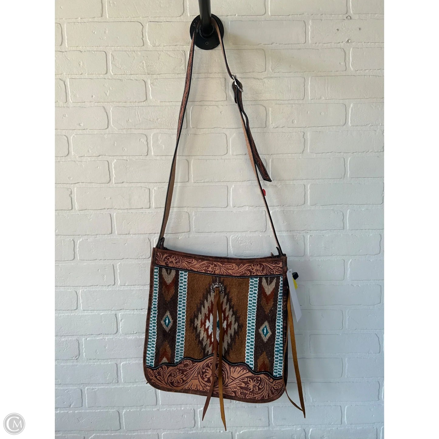 Crossbody Leather By Cmb, Size: Large