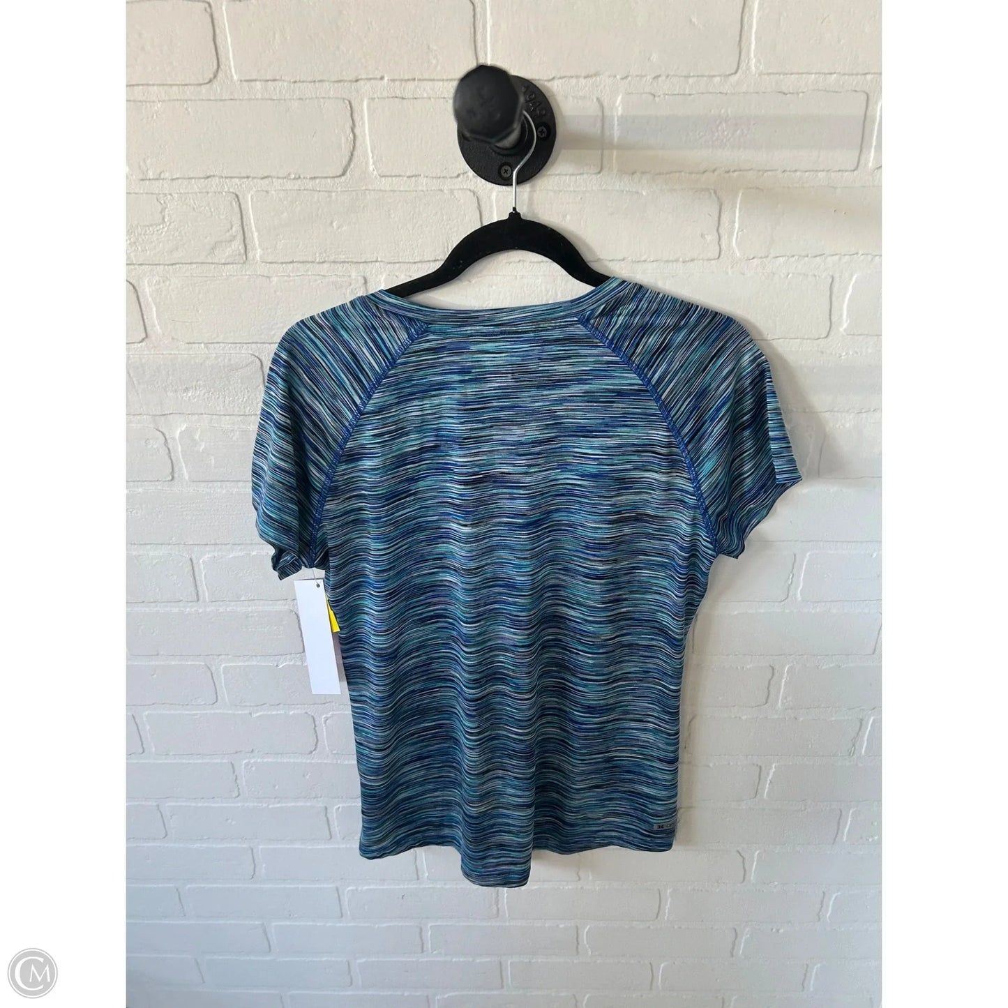 Athletic Top Short Sleeve By Rbx In Blue, Size: L