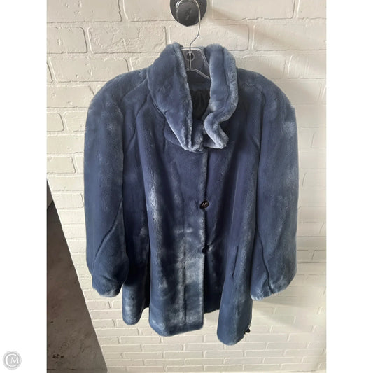 Coat Parka By Clothes Mentor In Blue, Size: M