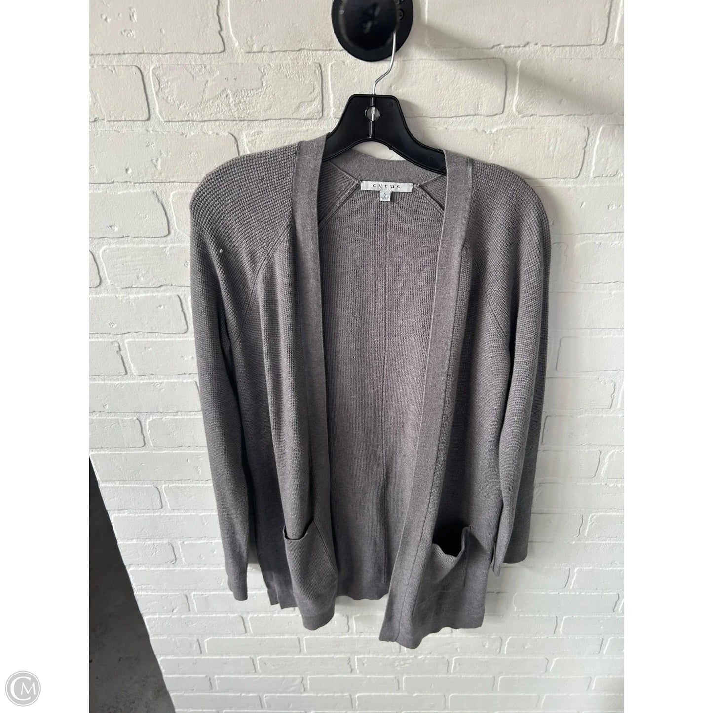 Sweater Cardigan By Cyrus In Grey, Size: S
