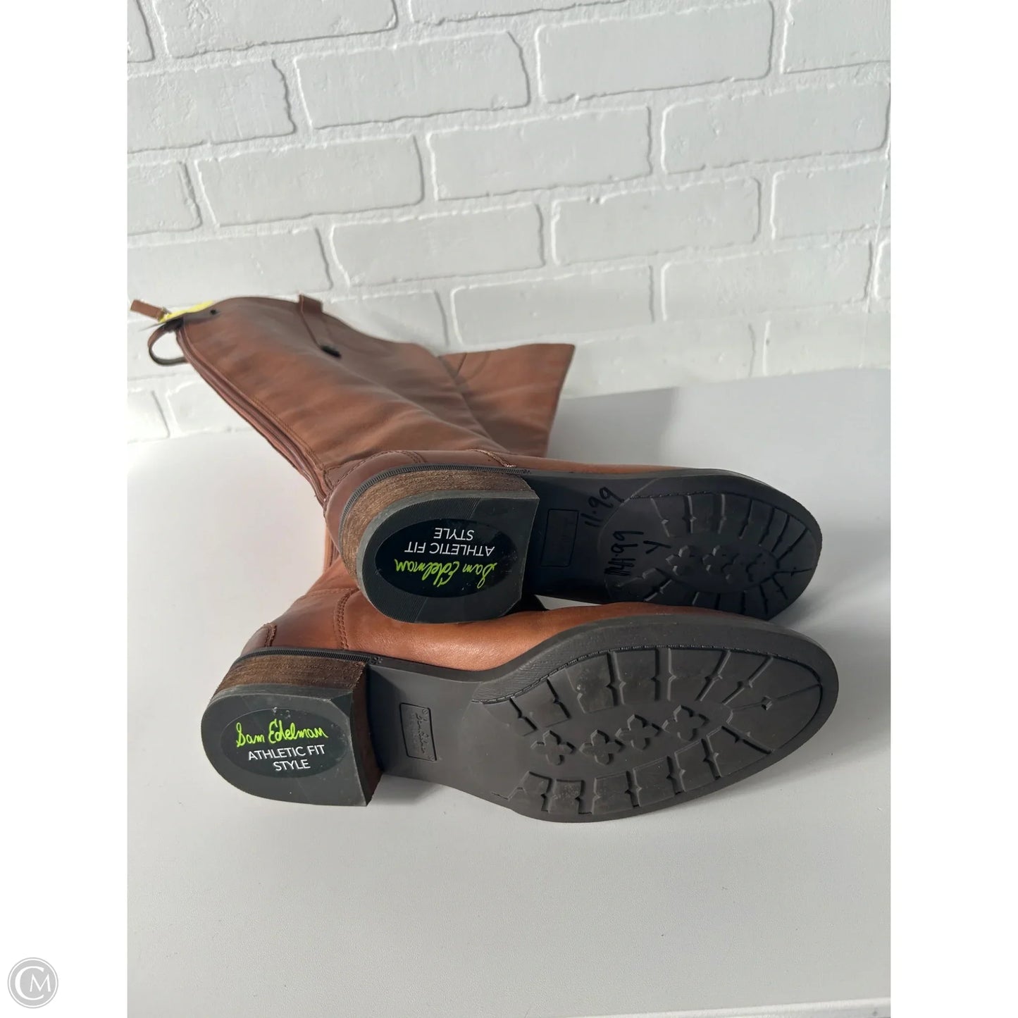 Boots Knee Flats By Sam Edelman In Brown, Size: 9.5