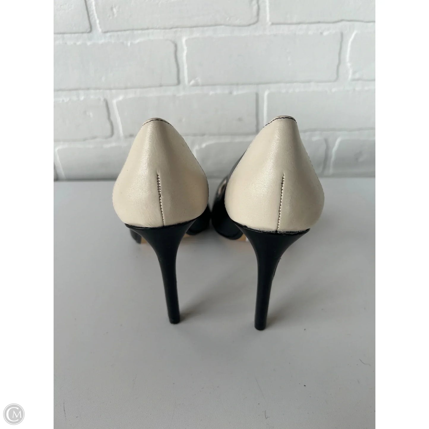 Shoes Heels Stiletto By Banana Republic In Black & Cream, Size: 7.5