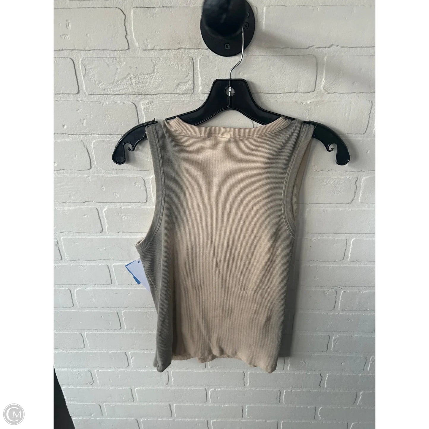 Top Sleeveless Basic By Divided In Grey & Tan, Size: Xl