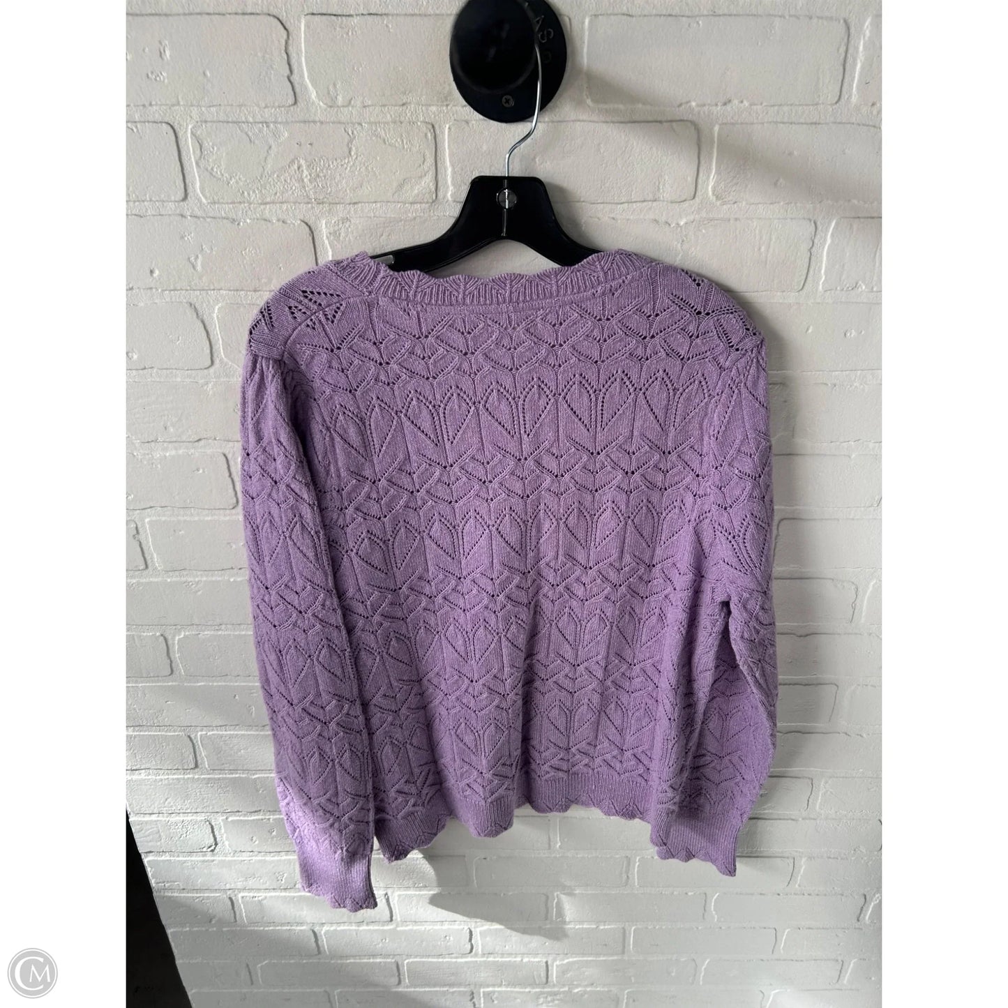 Sweater Cardigan By Sundance In Purple, Size: L