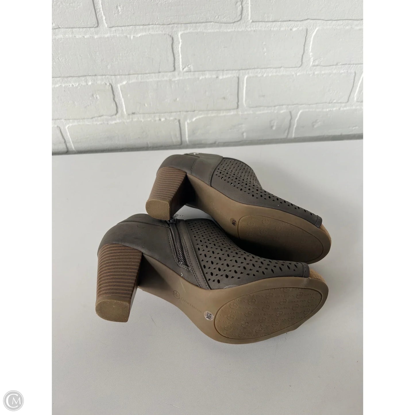 Sandals Heels Block By Gianni Bini In Brown, Size: 7.5