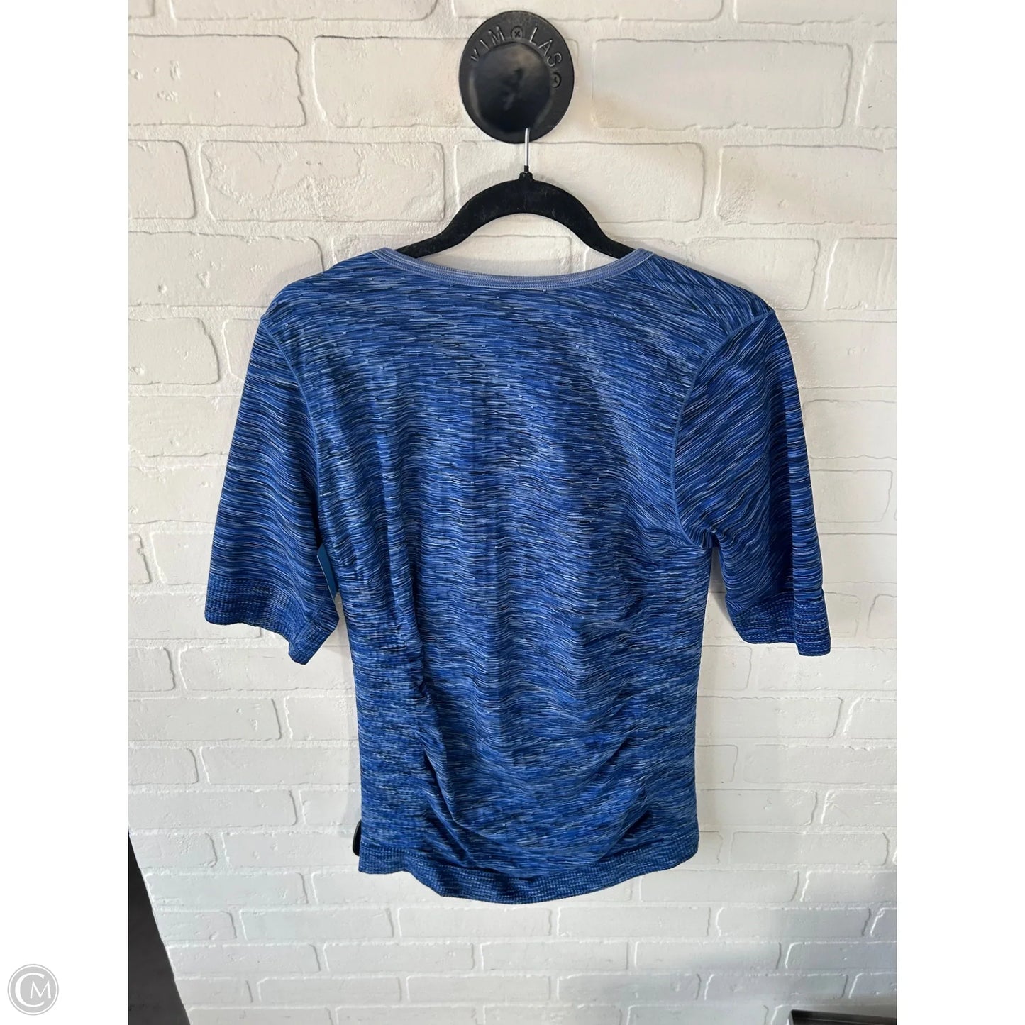 Athletic Top Short Sleeve By Athleta In Blue, Size: Xl
