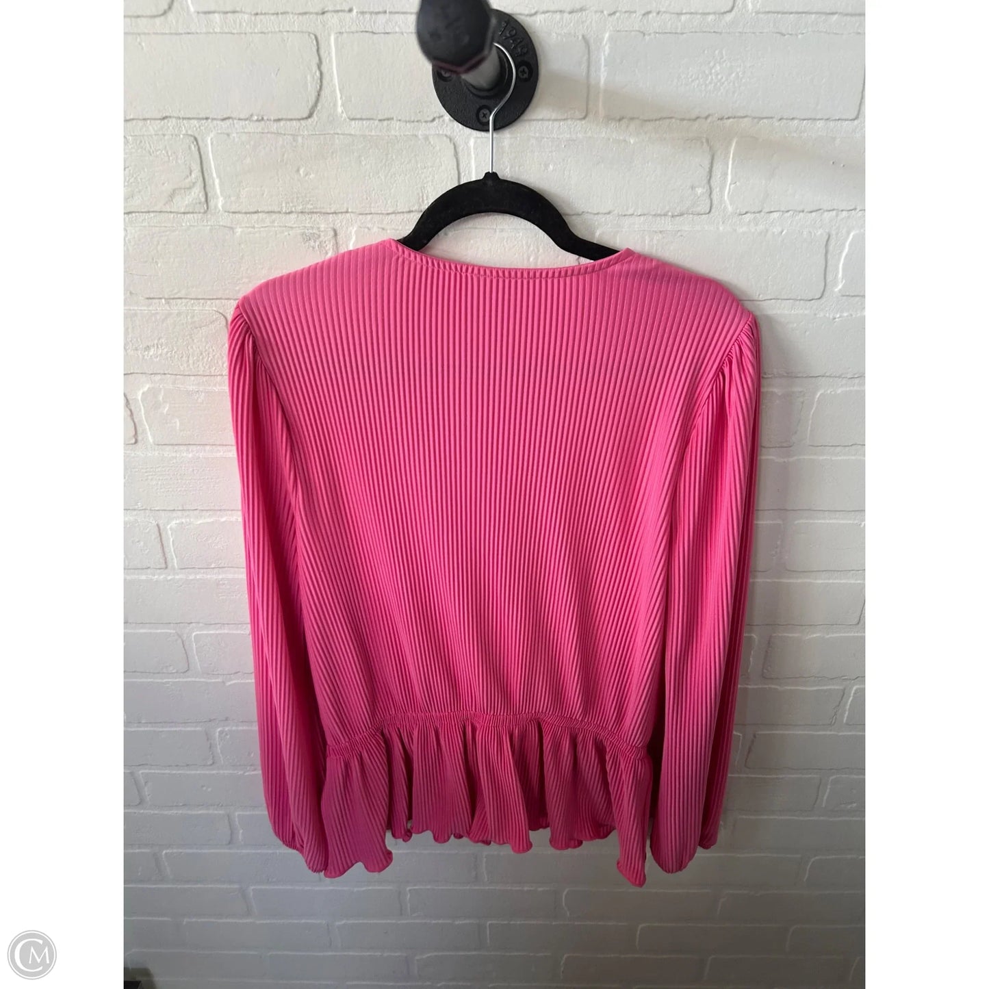 Top Long Sleeve By On 34th In Pink, Size: M