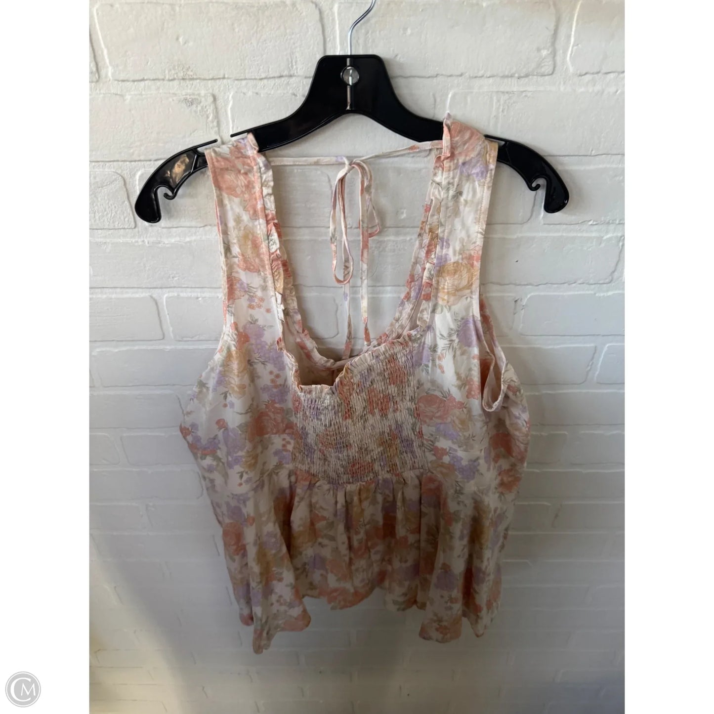 Top Sleeveless By Torrid In Orange & Purple, Size: 2x
