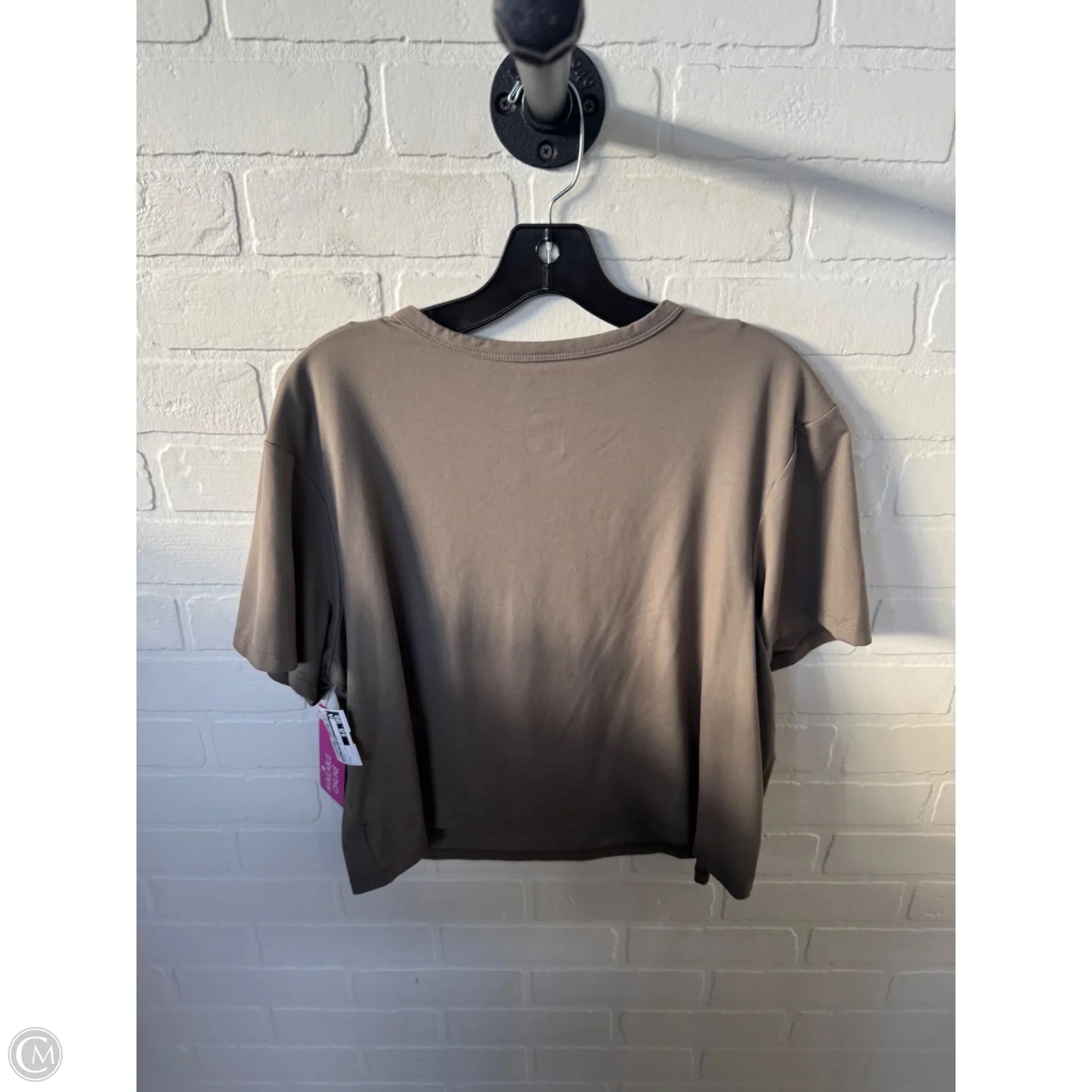 Athletic Top Short Sleeve By All In Motion In Brown, Size: L