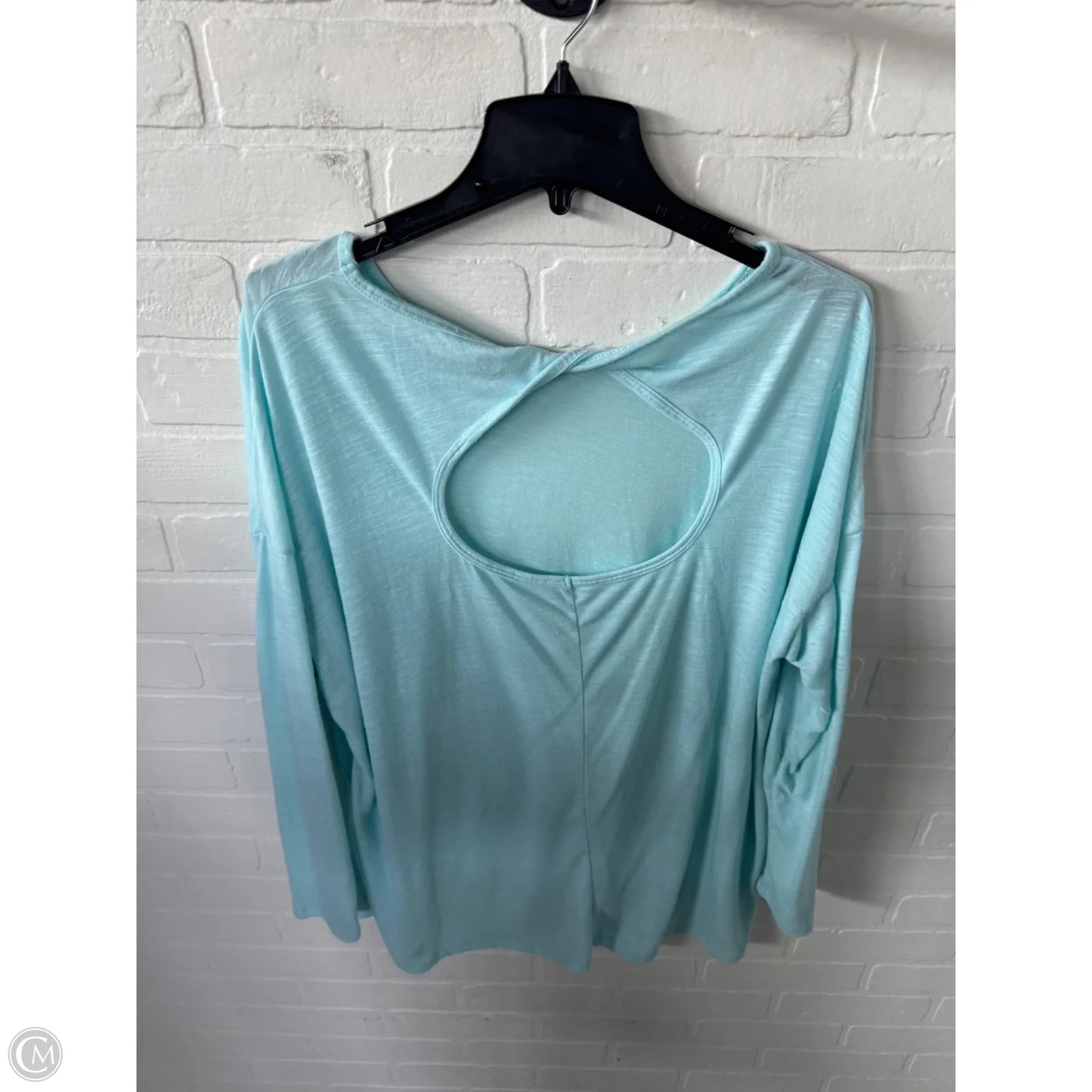 Athletic Top Long Sleeve Crewneck By Gaiam In Blue, Size: Xl