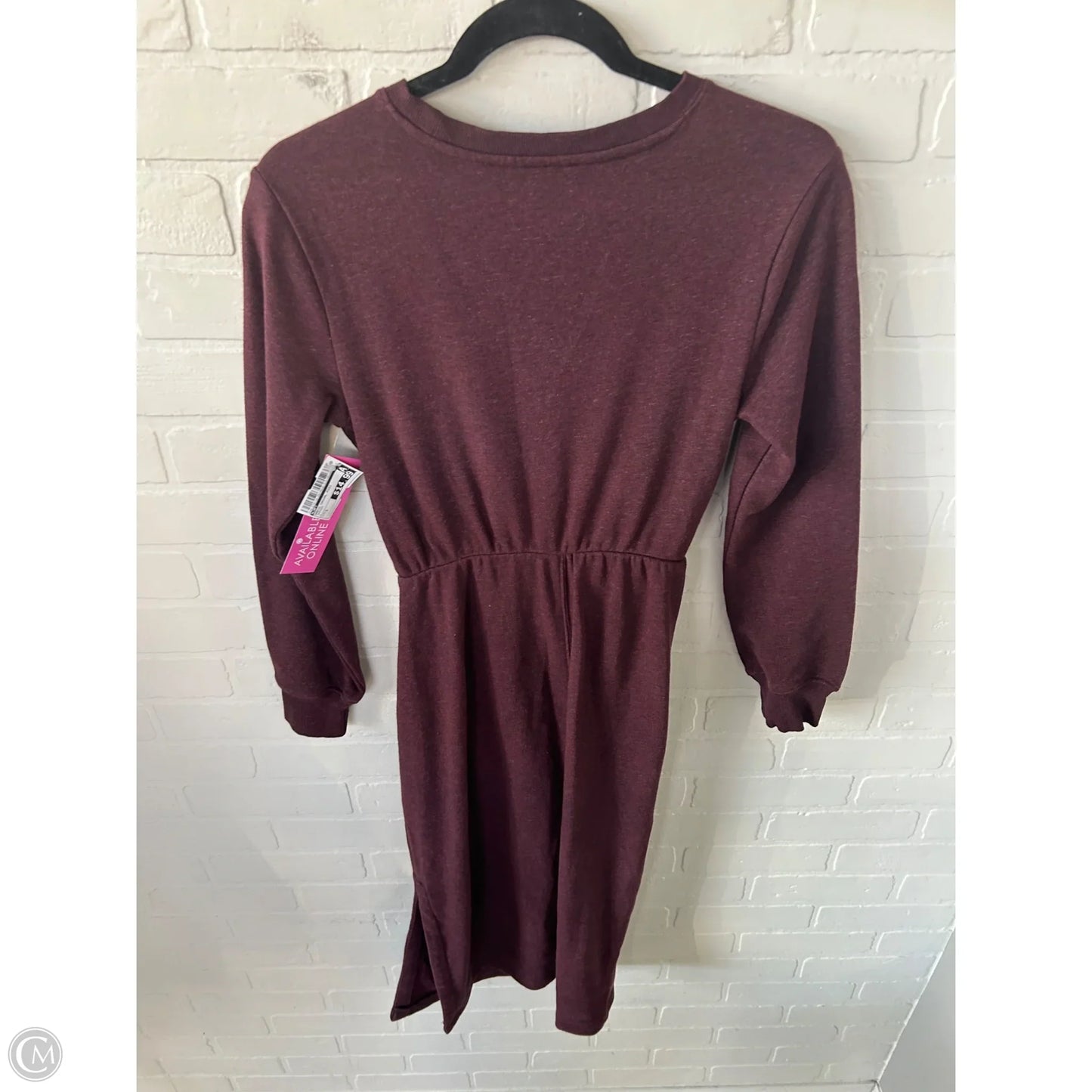 Dress Casual Midi By Loft In Maroon, Size: S