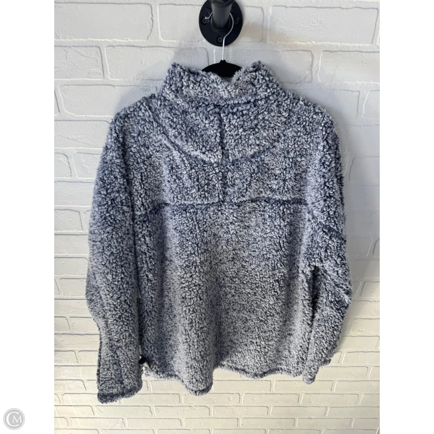 Jacket Faux Fur & Sherpa By True Grit In Blue, Size: Xl