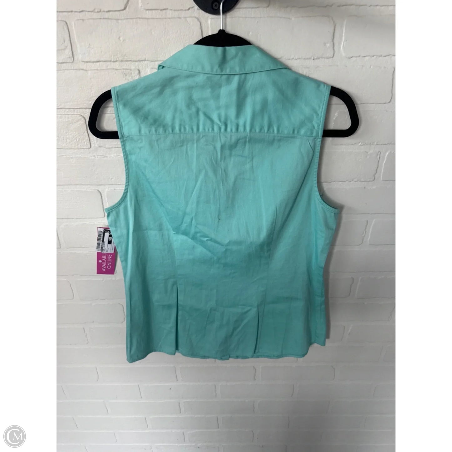 Top Sleeveless By Dana Buchman In Green, Size: M
