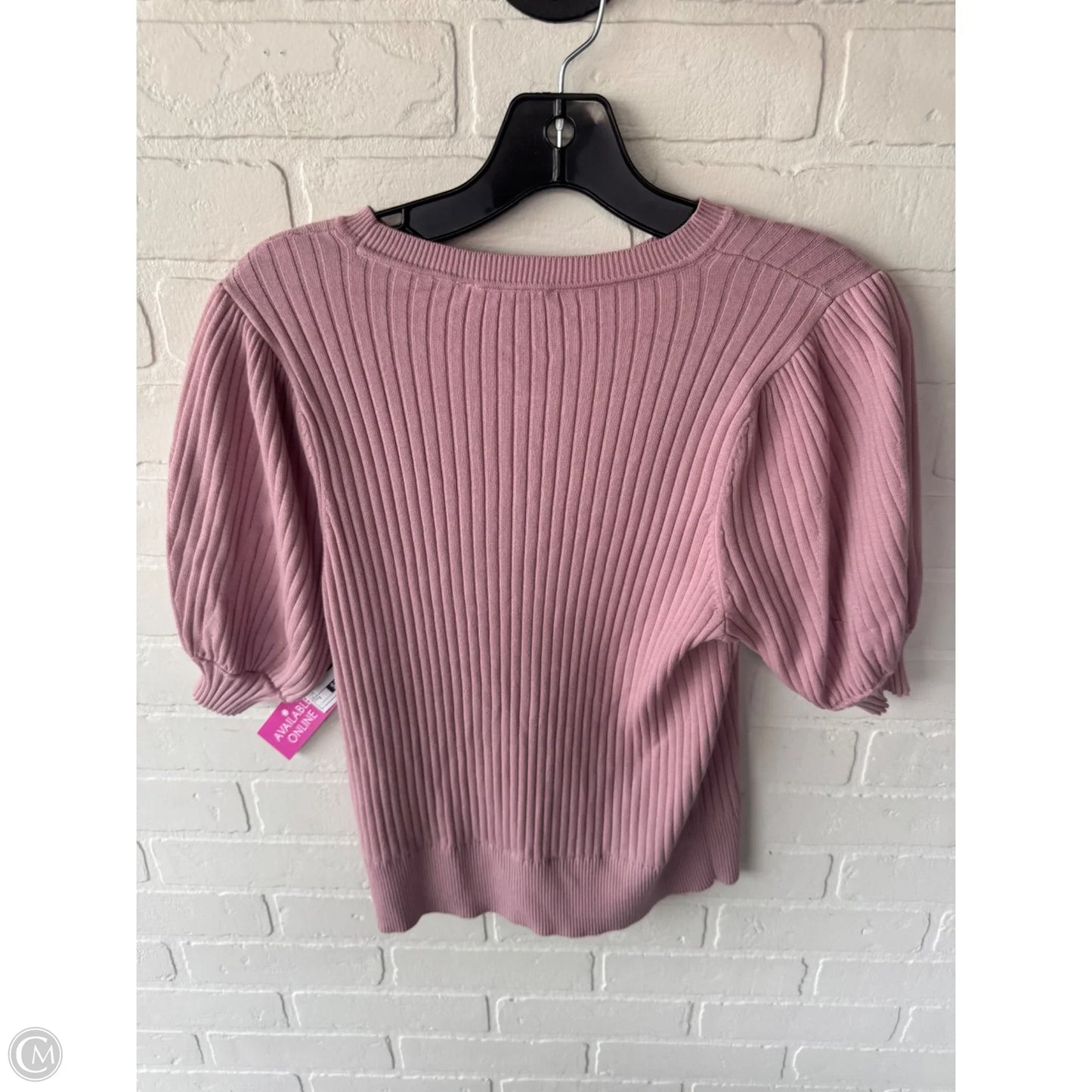 Sweater Short Sleeve By Ted Baker In Pink, Size: S