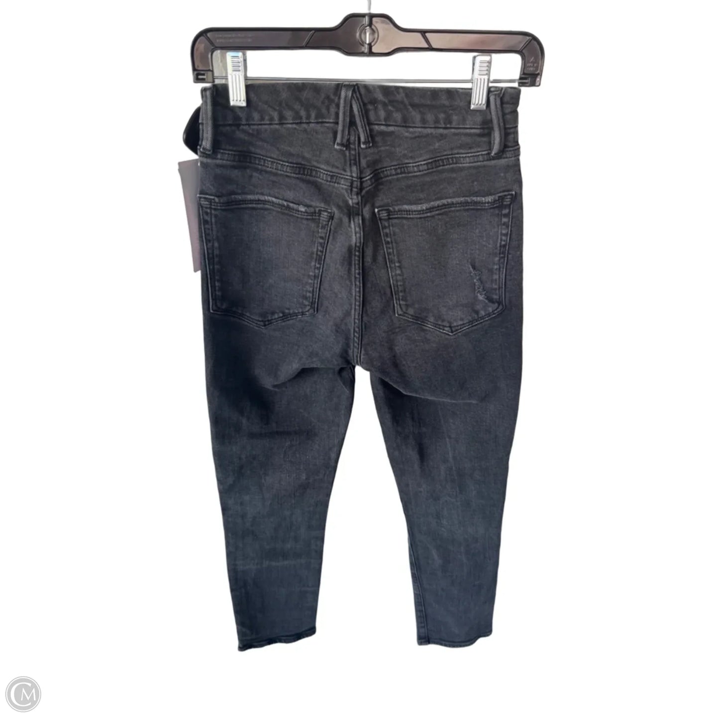 Jeans Straight By Good American In Black Denim, Size: 2