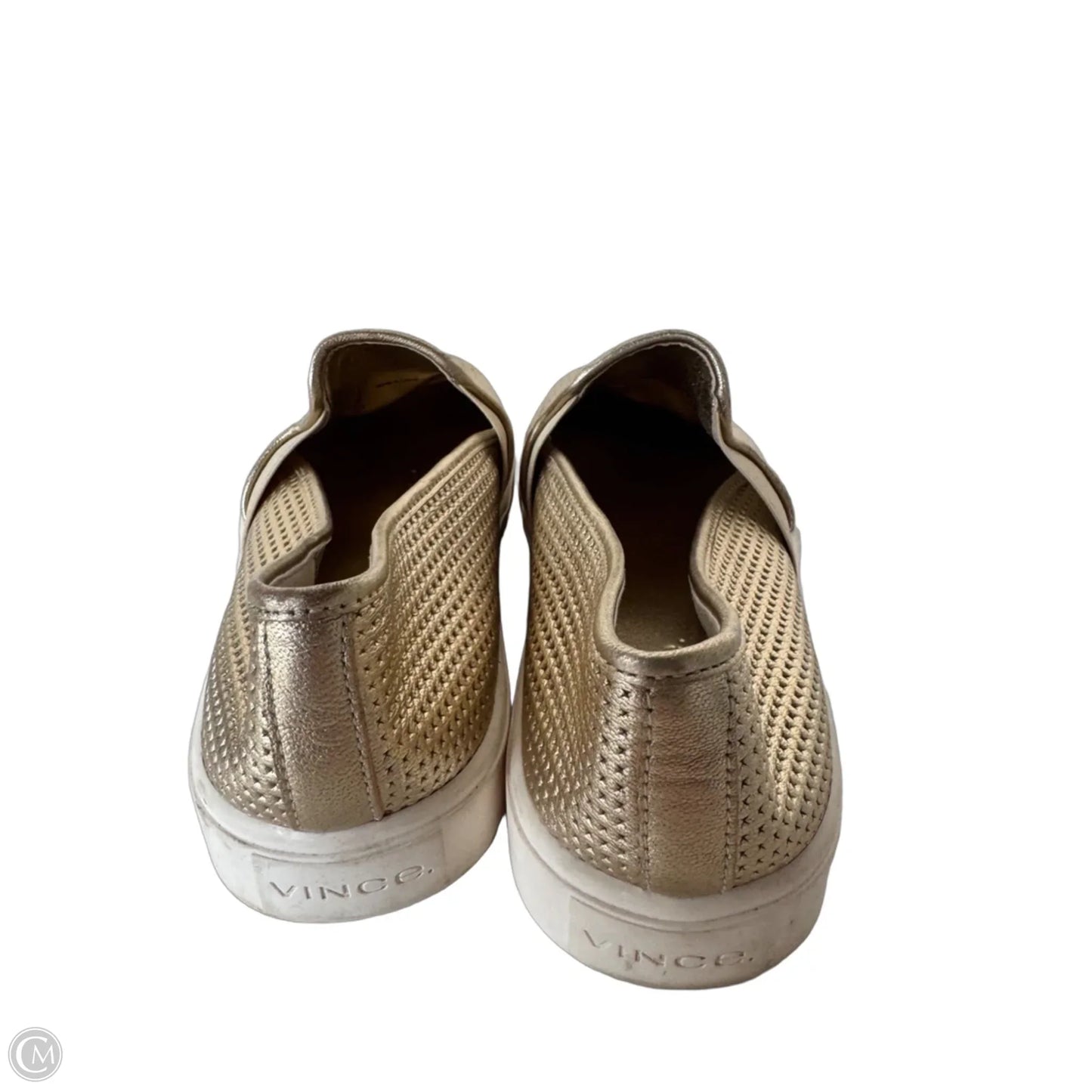 Shoes Sneakers By Vince In Gold, Size: 6.5