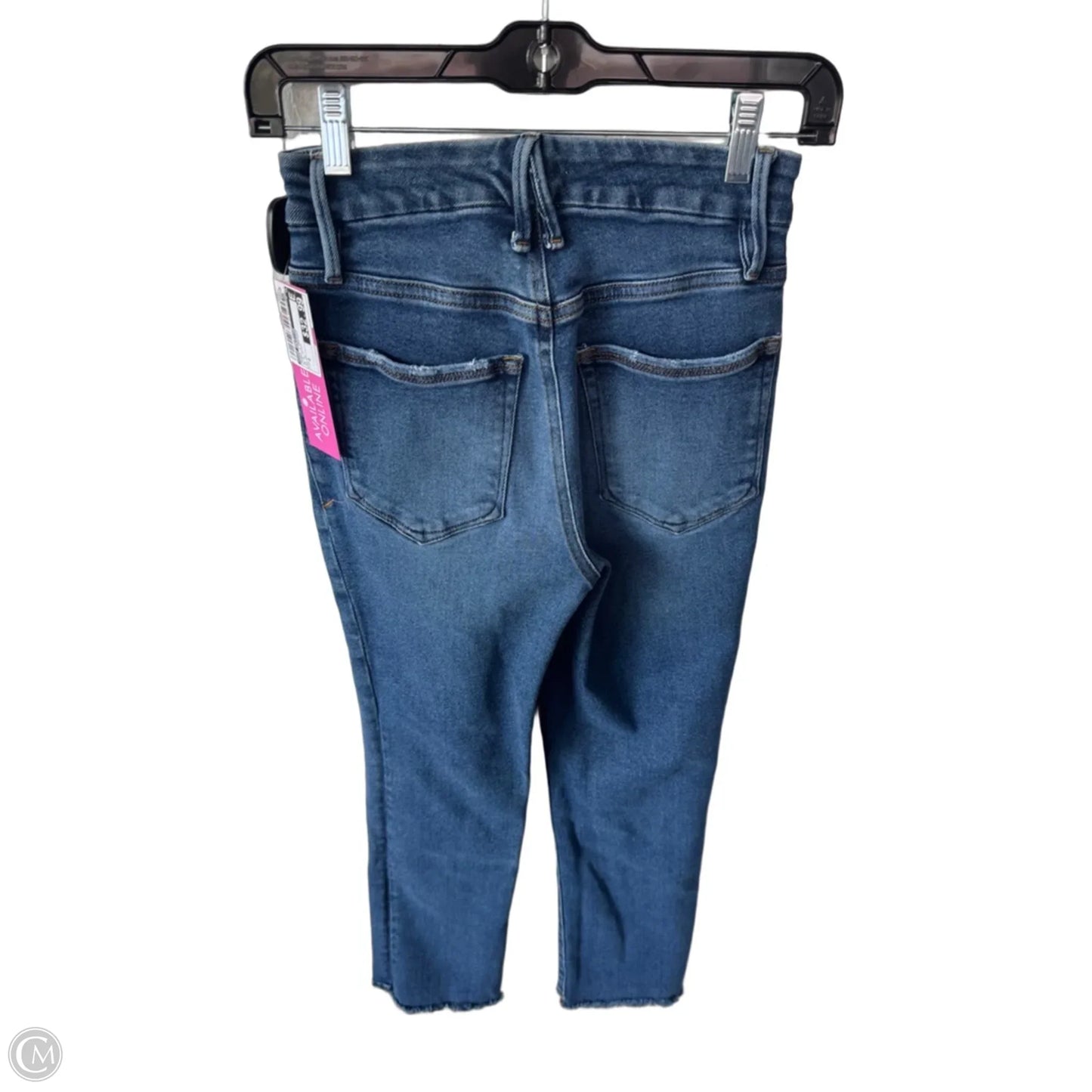 Jeans Straight By Good American In Blue Denim, Size: 0