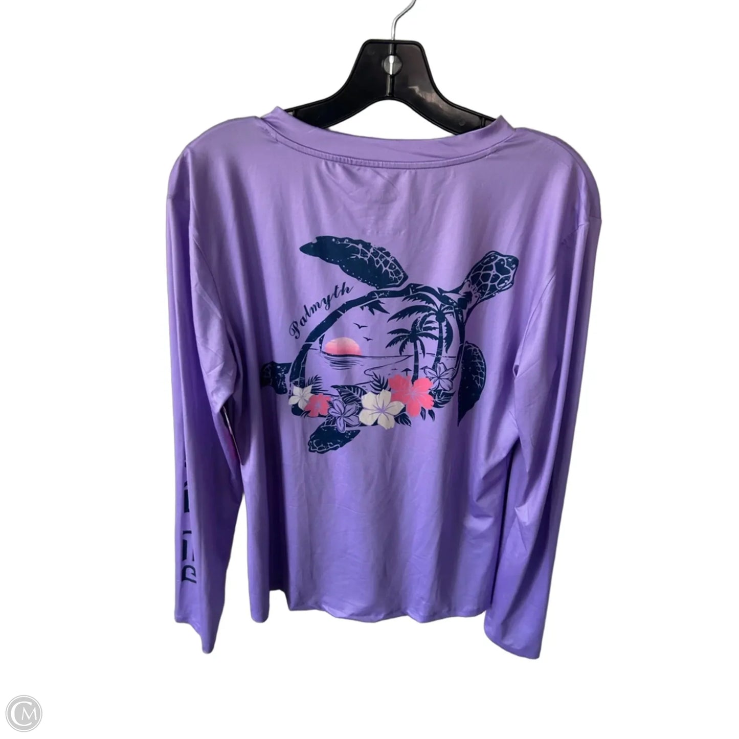 Athletic Top Long Sleeve Crewneck By Cmc In Purple, Size: L