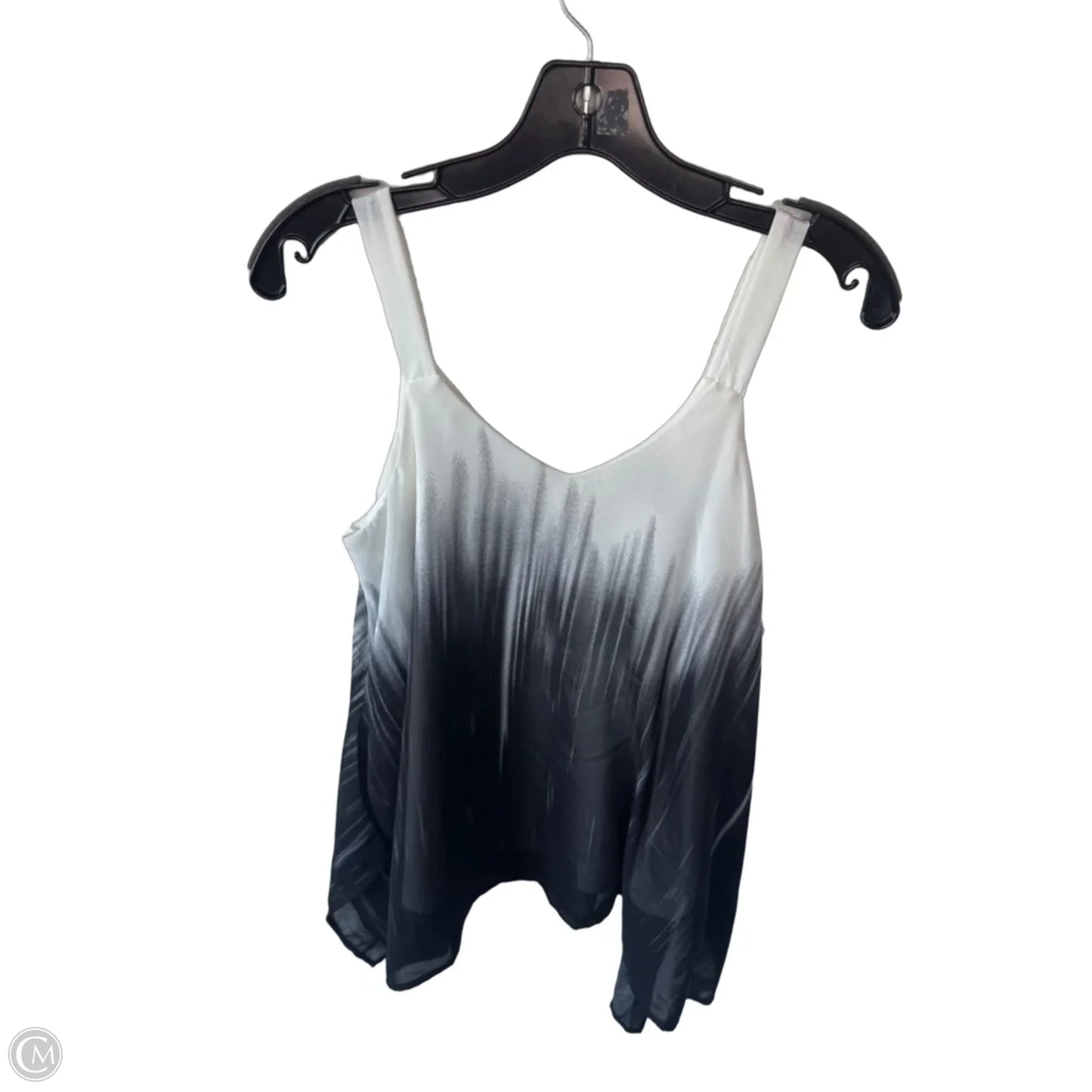 Blouse Sleeveless By Bobeau In Black & White, Size: Xs