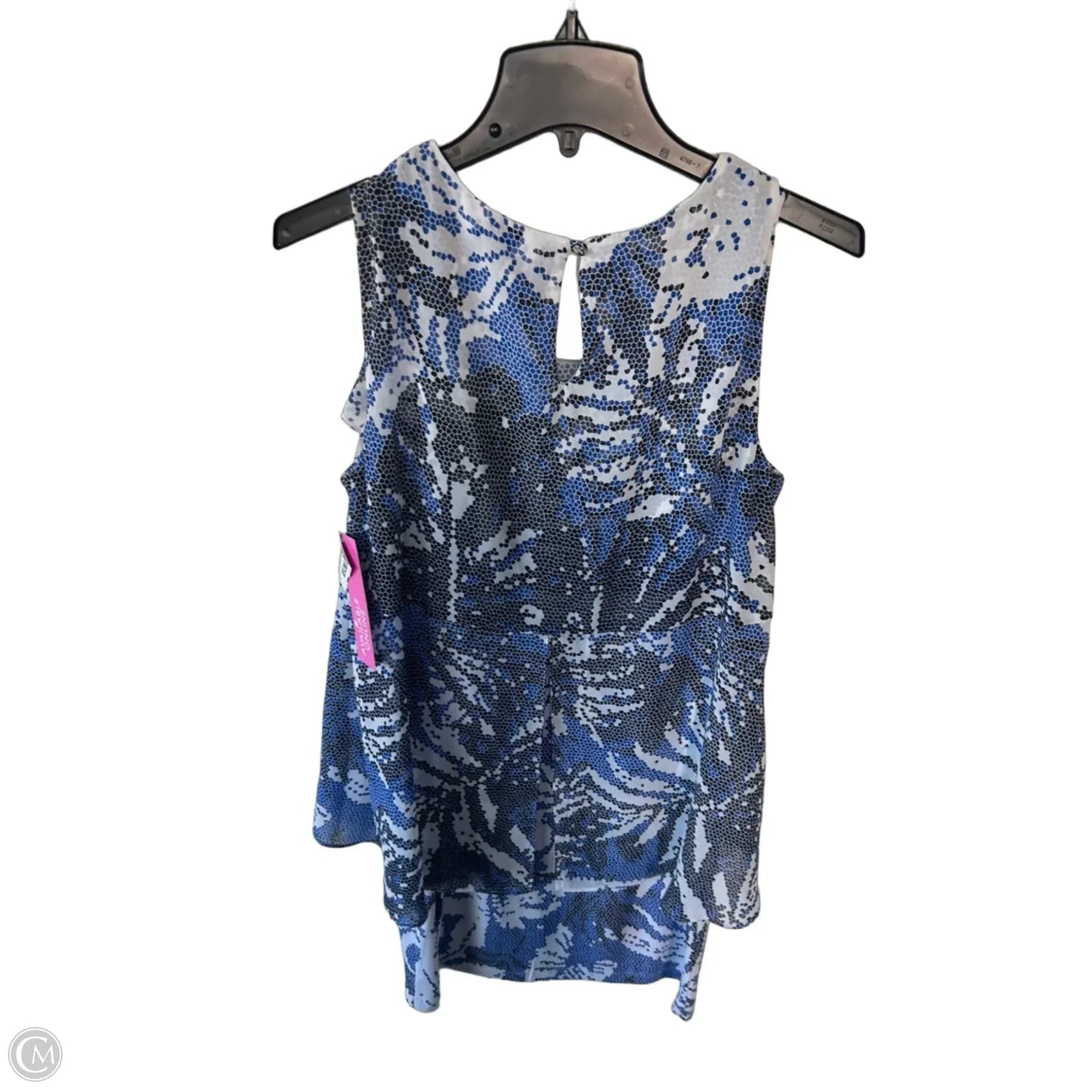 Dress Party Midi By Frank Lyman In Blue & White, Size: L