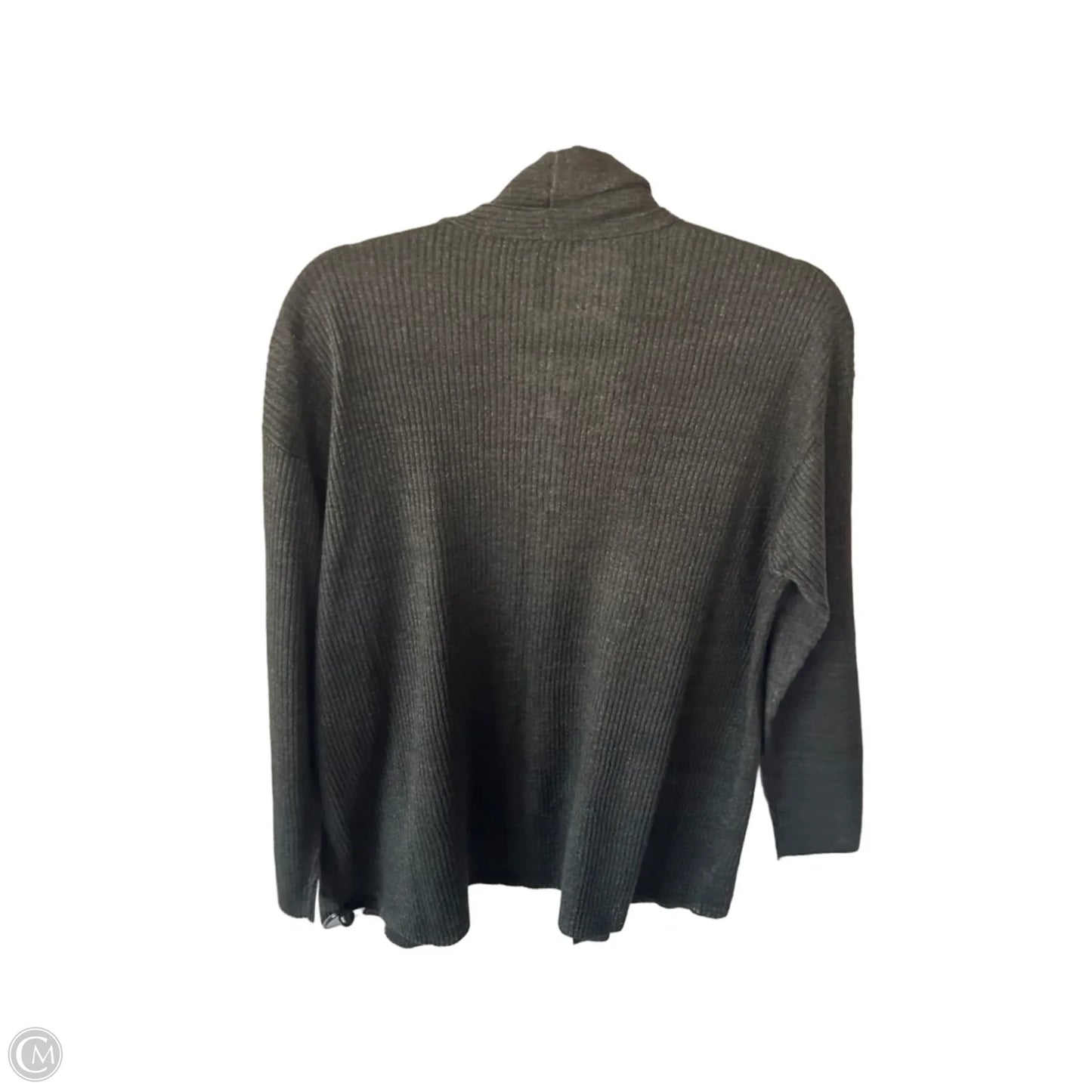 Sweater Cardigan By Eileen Fisher In Green, Size: M