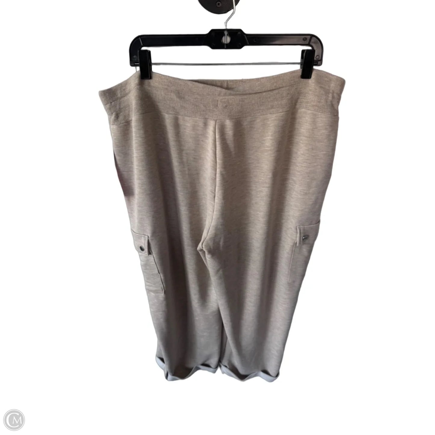 Pants Cropped By Calvin Klein In Tan, Size: 16