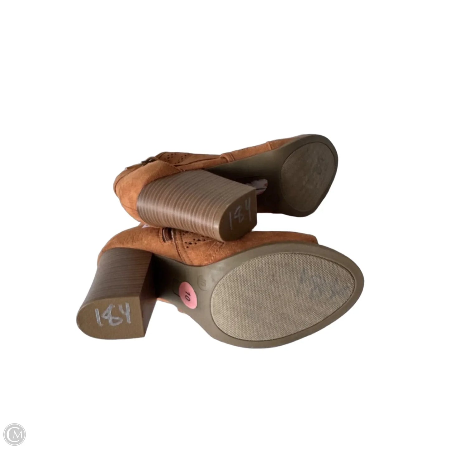 Sandals Heels Block By Diba In Tan, Size: 10