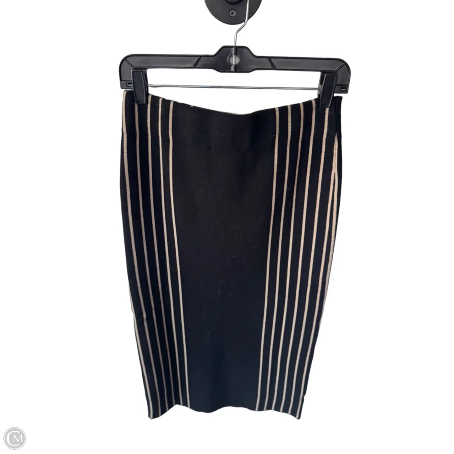 Skirt Midi By Ann Taylor In Black & Tan, Size: 4p