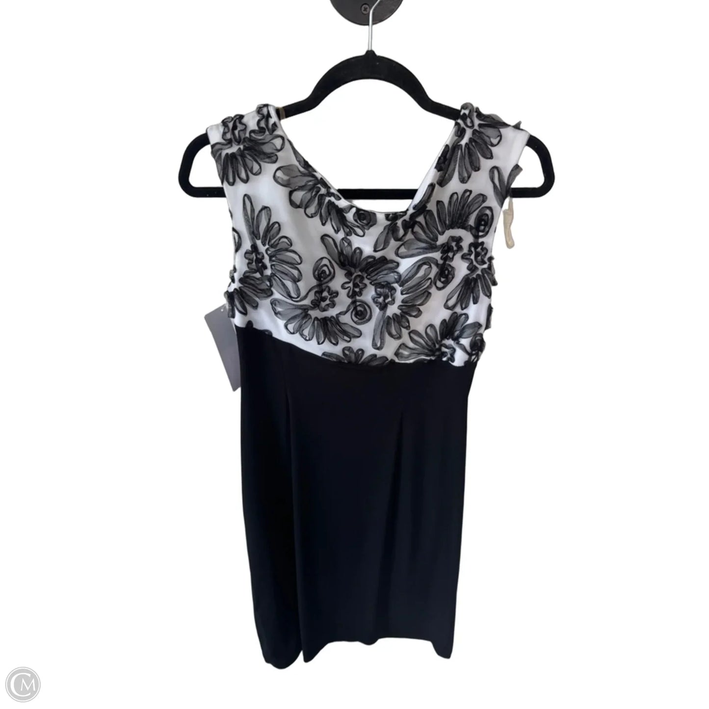 Dress Party Midi By Connected Apparel In Black & White, Size: S