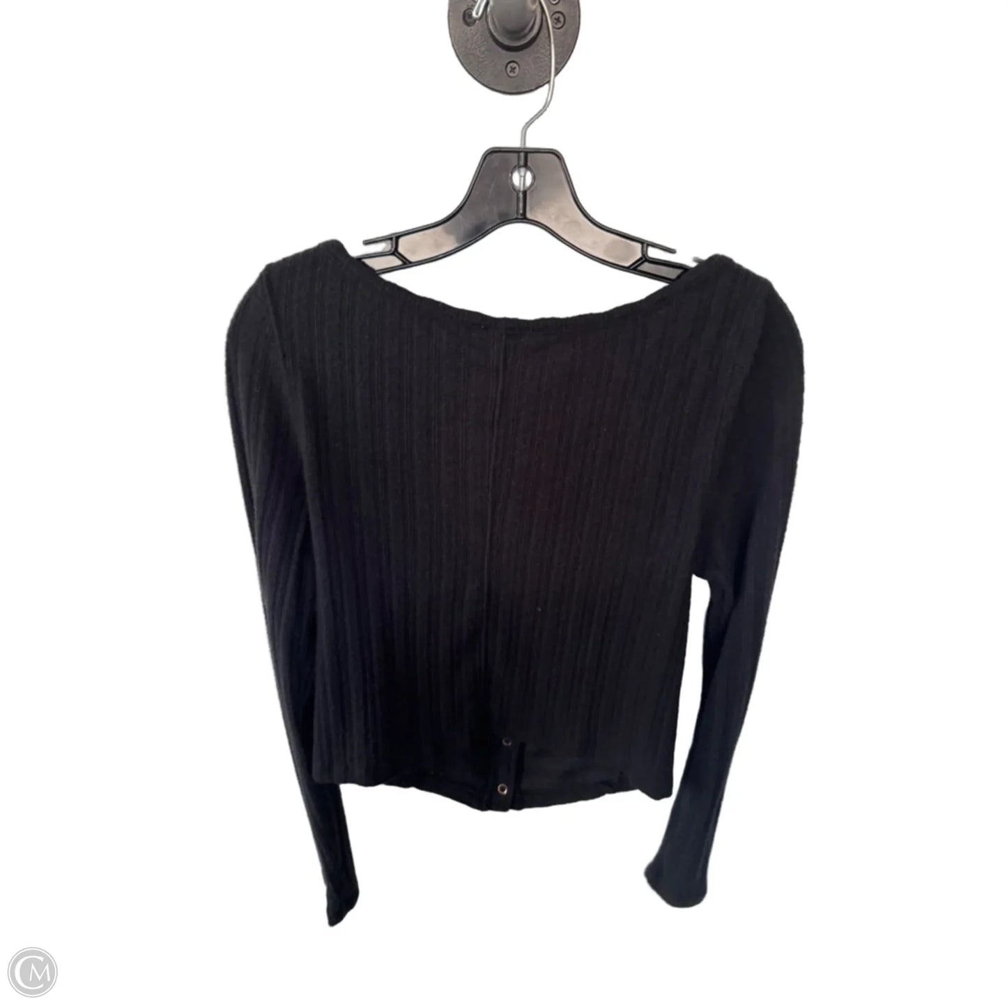 Top Long Sleeve By Free People In Black, Size: M
